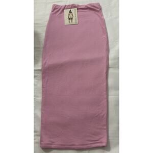 Naked Wardrobe NWT Hourglass Midi Skirt Pink Size Small